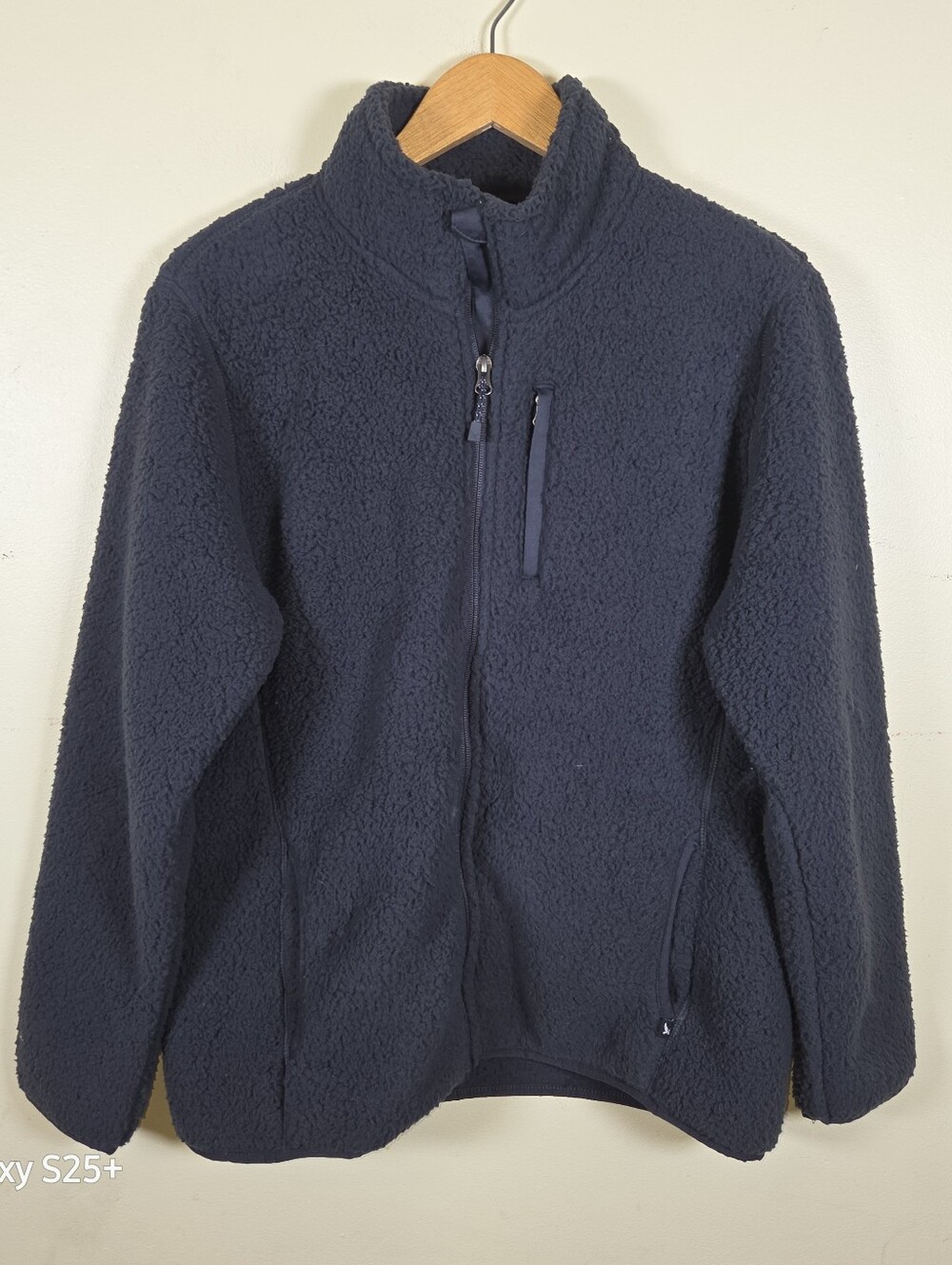 Eddie Bauer Sherpa Chilali Fleece Jacket Women's Large Black Zip